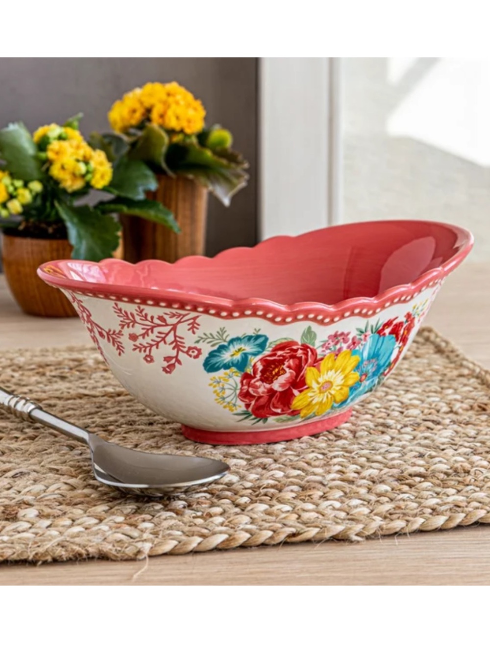 NWT The Pioneer Woman Fancy Flourish Oval Serving bowl
